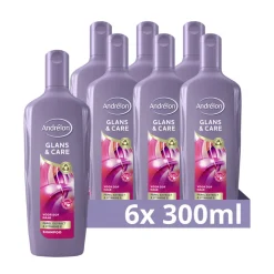 6x Andrélon Shampoo Glans & Care 300 ml