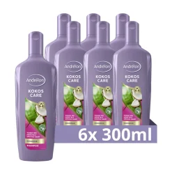 6x Andrélon Shampoo Kokos Care 300 ml
