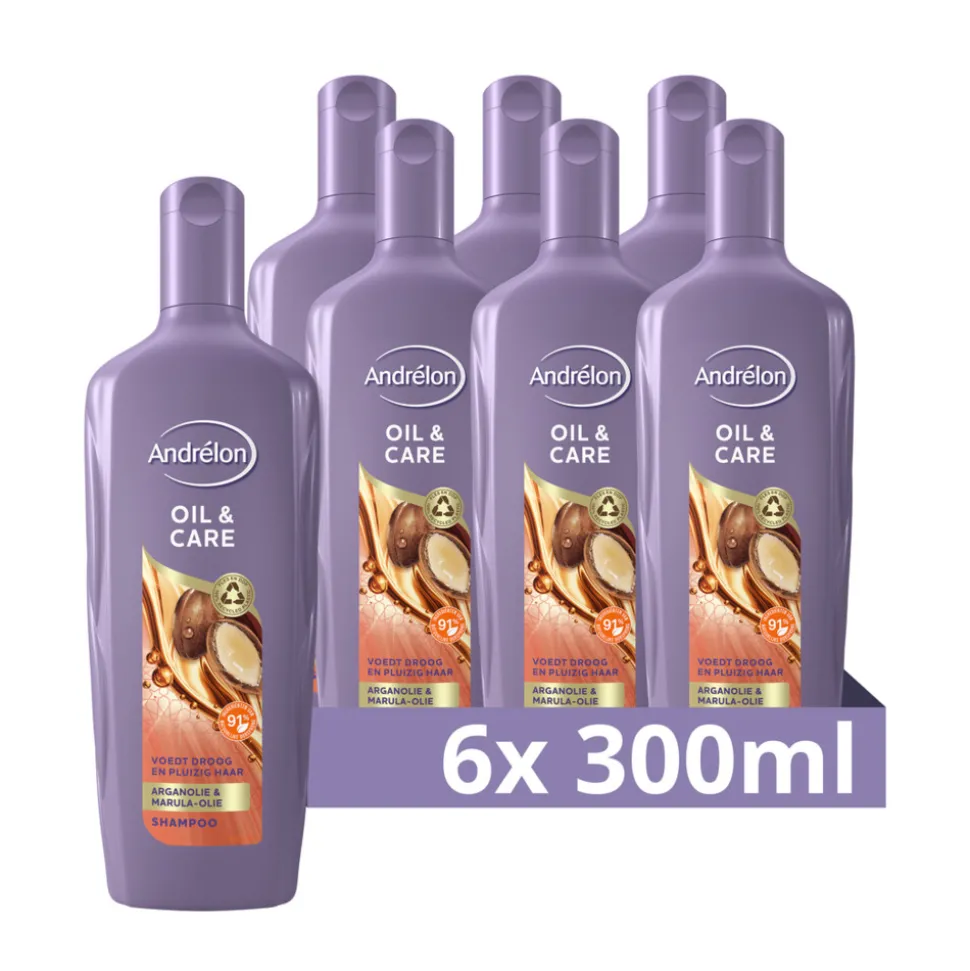 6x Andrélon Shampoo Oil & Care 300 ml