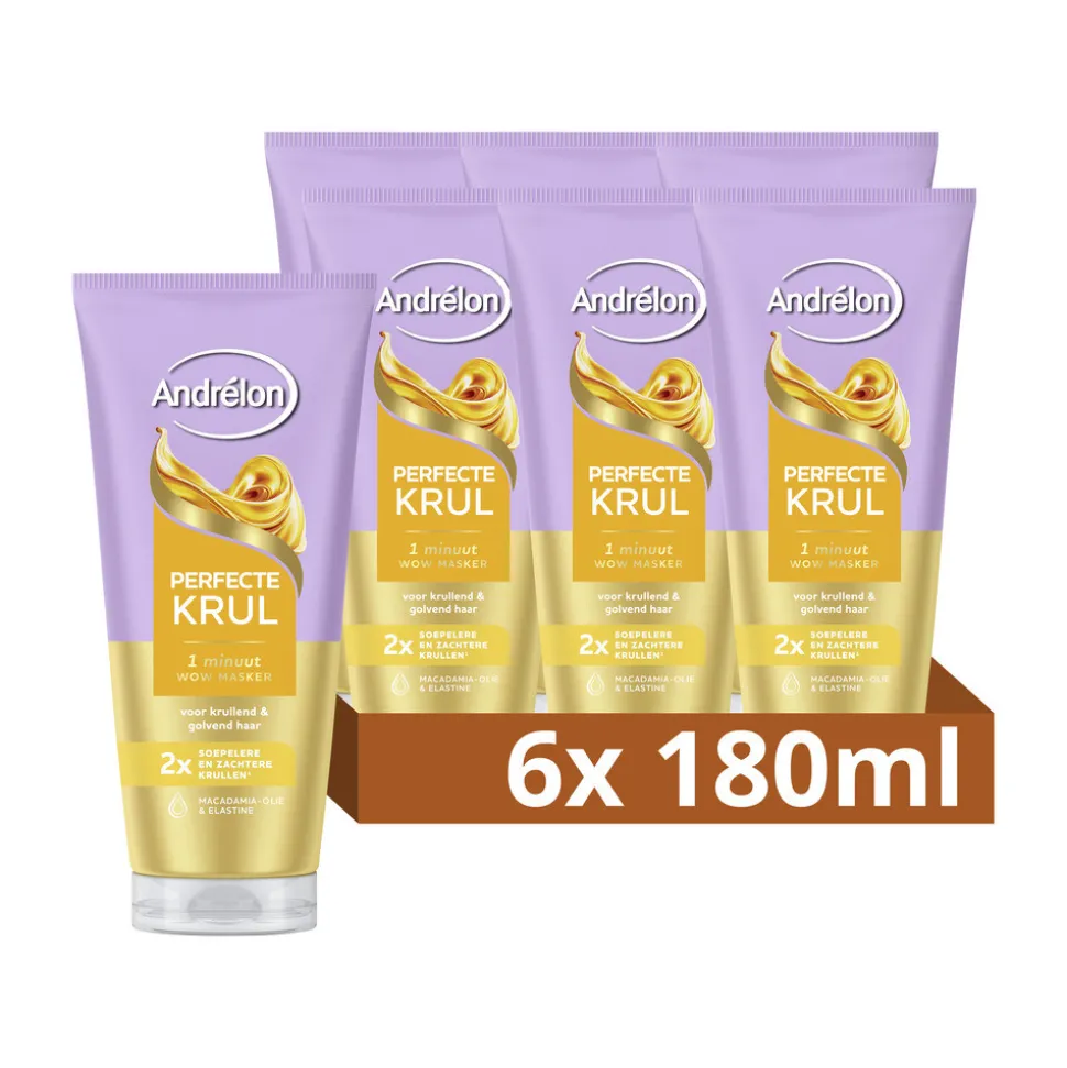6x Andrélon WOW Masker Perfecte Krul 180 ml