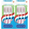 2x Aquafresh Tandenborstel Clean & Flex Hard 3 stuks