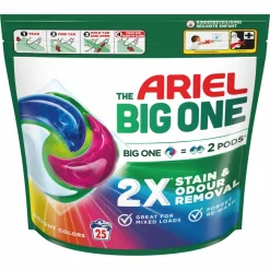 3x Ariel 3in1 Wasmiddel Pods The Big One Color 25 stuks