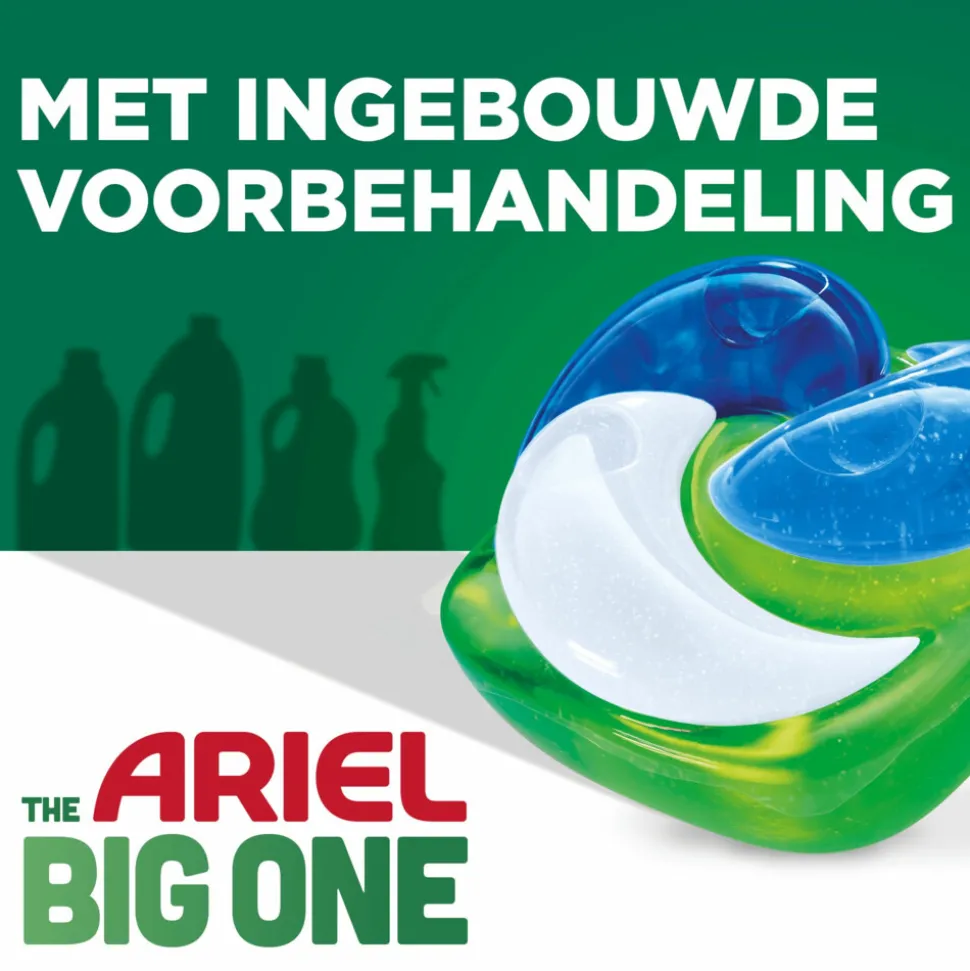 4x Ariel 3in1 Wasmiddel Pods The Big One Alpine 15 stuks