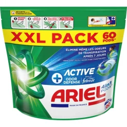 2x Ariel 4in1 Wasmiddel Pods Actieve Geurbestrijding 60 stuks