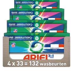 4x Ariel 3in1 Wasmiddel Pods Color 33 stuks