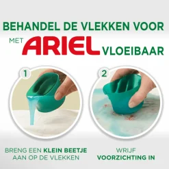 4x Ariel Vloeibaar Wasmiddel Color Lenor Unstoppables 31 Wasbeurten 1395 ml