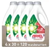 4x Ariel Vloeibaar Wasmiddel +Ultra Vlekverwijderaar 30 Wasbeurten 1350 ml