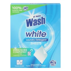 24x At Home Wasmachine Doekjes Witte Was 30 stuks