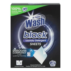 24x At Home Wasmachine Doekjes Zwarte Was 30 stuks