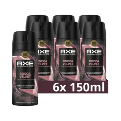 6x Axe Deodorant Bodyspray Cocoa Velvet 150 ml