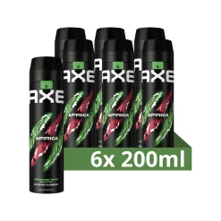 6x Axe Deodorant Bodyspray Africa 200 ml