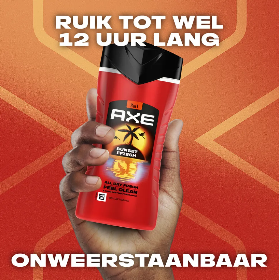 6x Axe 3-in-1 Douchegel Sunset Fresh 250 ml