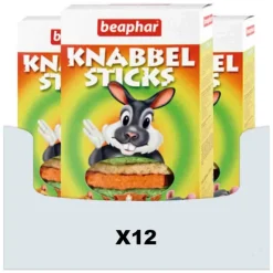 12x Beaphar Knabbelsticks Konijnensnacks (Knaagdier) 150 gr