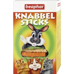 12x Beaphar Knabbelsticks Konijnensnacks (Knaagdier) 150 gr