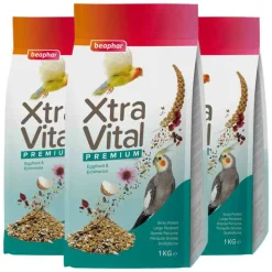 3x Beaphar XtraVital Grote Parkiet 1 kg