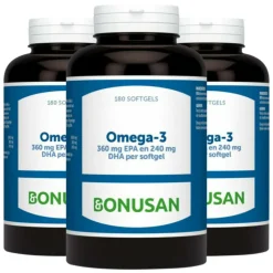 3x Bonusan Omega-3 180 softshells