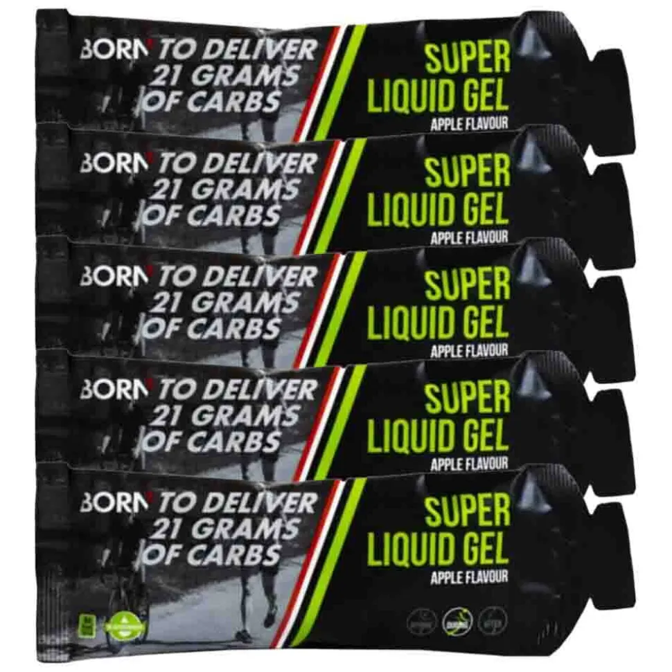 5x Born Drinkgel Super Liquid Apple 55 ml
