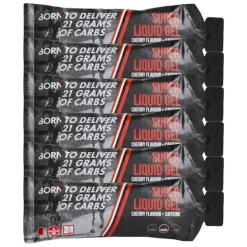 6x Born Drinkgel Super Liquid Cherry & Caffein 55 ml