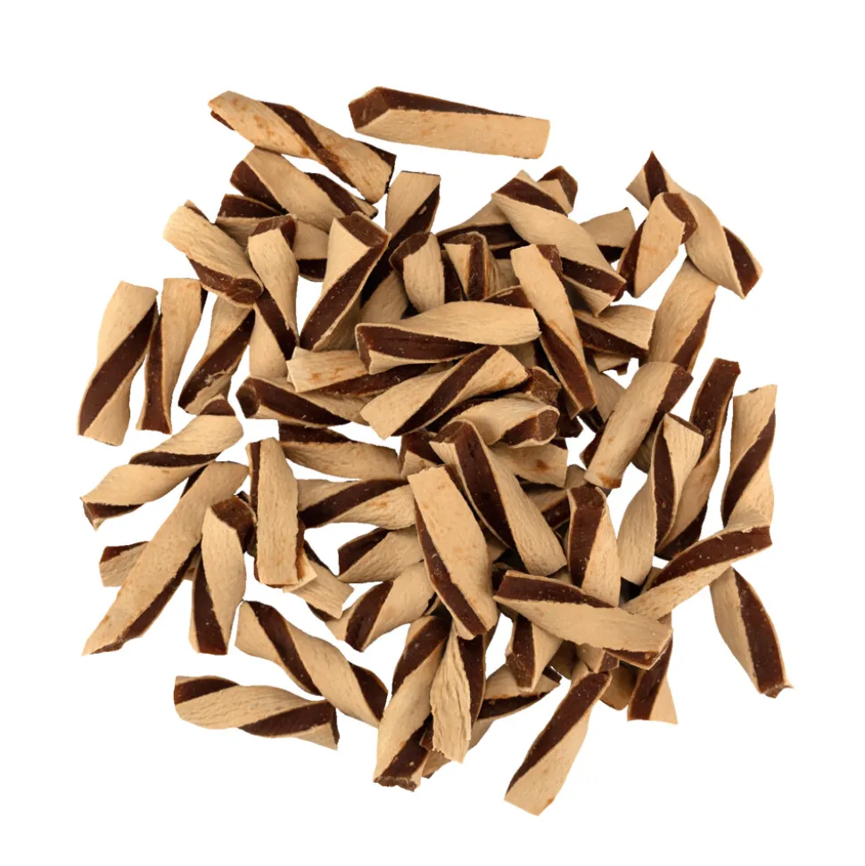 5x Braaaf Twisted Bites Hondensnack Kip - Vis 85 gr