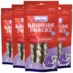 4x Braaaf Twister Double Hondensnack 12 cm 60 gr