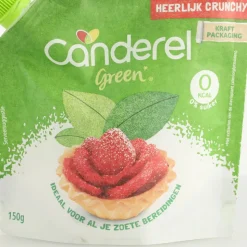 6x Canderel Green Stevia Crunchy 150 gr