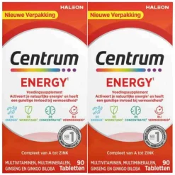 2x Centrum Energy Multivitaminen 90 tabletten