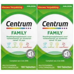2x Centrum Family Multivitaminen 180 tabletten