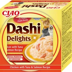 6x Ciao Dashi Delights Kattenvoer Nat Chicken & Tuna & Salmon 70 gr