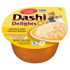 6x Ciao Dashi Delights Kattenvoer Nat Chicken & Cheese 70 gr