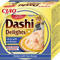 6x Ciao Dashi Delights Kattenvoer Nat Chicken & Tuna 70 gr