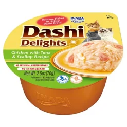 6x Ciao Dashi Delights Kattenvoer Nat Chicken & Tuna & Scallop 70 gr