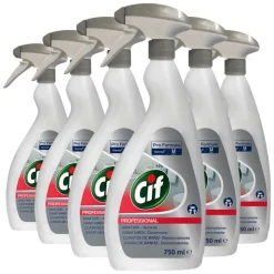 6x Cif Professional 2-in-1 Sanitairreiniger -en Ontkalker Pro Formula 750 ml