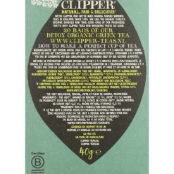 3x Clipper Thee Detox Green Tea 20 stuks