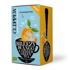 3x Clipper Thee Green Tea Breezy Mango Ginger 20 stuks