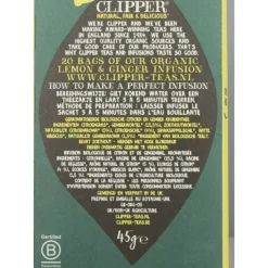 3x Clipper Thee Lemon & Ginger 20 stuks