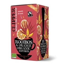 3x Clipper Thee Rooibos Orange 20 stuks