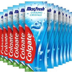12x Colgate Tandpasta Max Fresh Cooling Crystals 75 ml