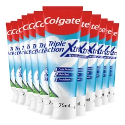 12x Colgate Tandpasta Triple Action Xtra White 75 ml