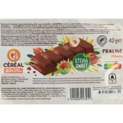 24x Céréal Chocolade Reep Praliné 42 gr