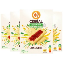 4x Céréal Crackers Glutenvrij En Lactosevrij 250 gr