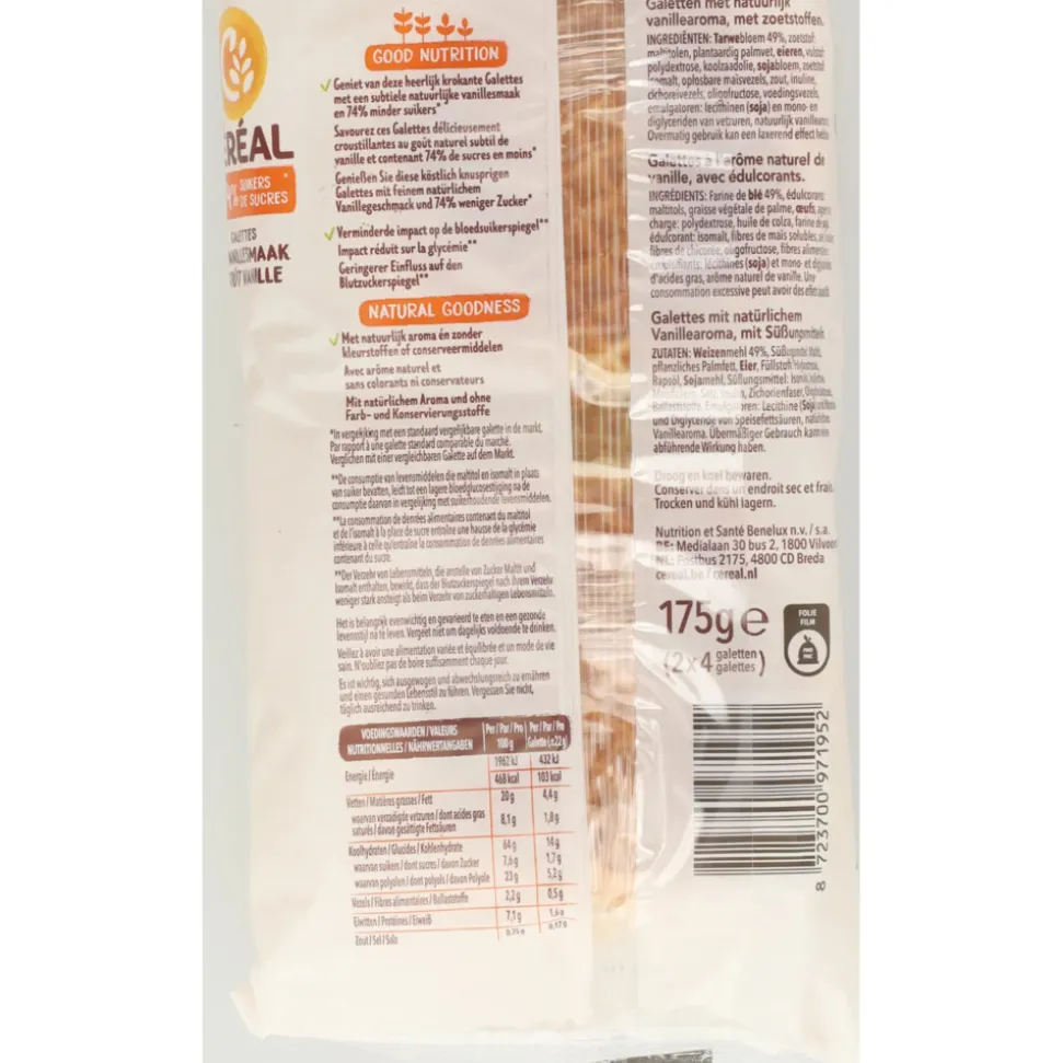 3x Céréal Galettes Vanillesmaak 175 gr