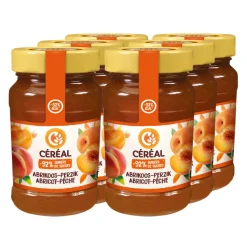 6x Céréal Jam Abrikoos & Perzik 270 gr