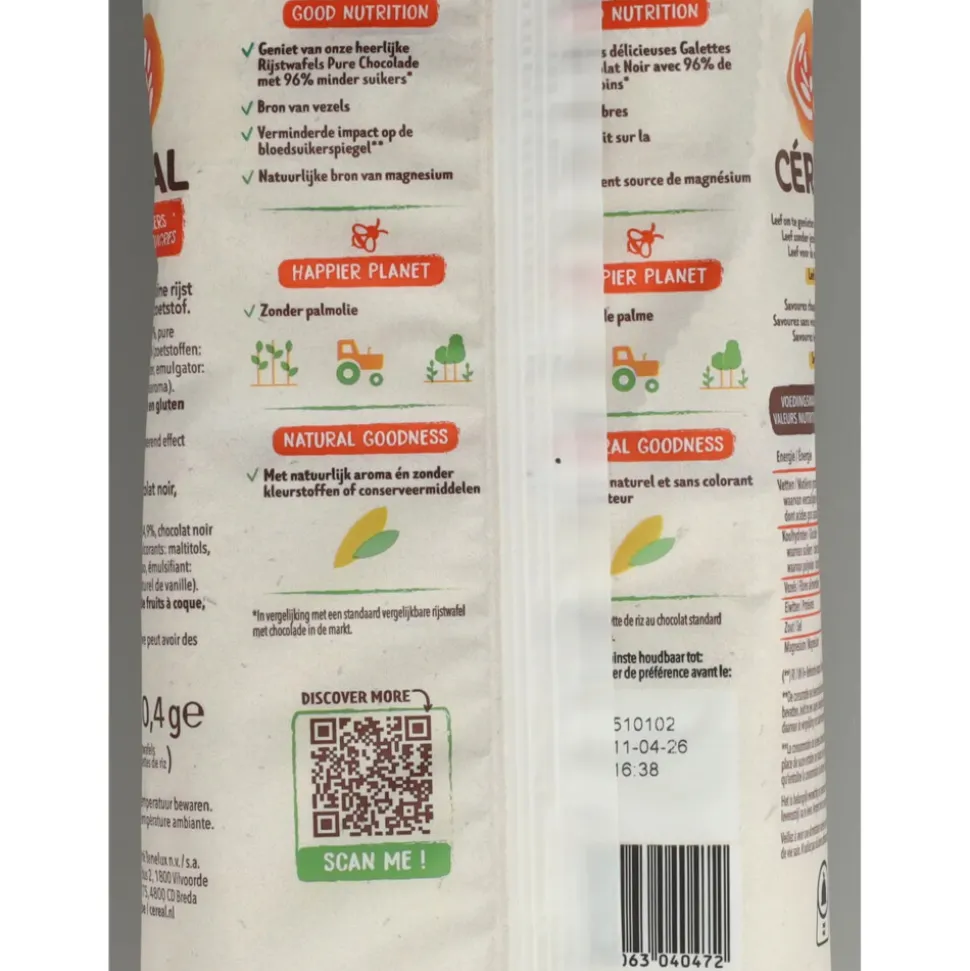 3x Céréal Rijstwafels Puur 130 gr