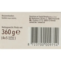 3x Céréal Rozijnenkoeken 360 gr