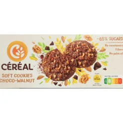 3x Céréal Soft Cookies Choco-Walnut 138 gr