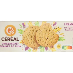 12x Céréal Zandkoekjes Chiazaadjes 132 gr