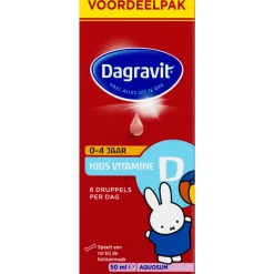 2x Dagravit Vitamine D Aquosum Druppels Kids 50 ml