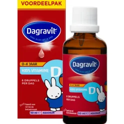 2x Dagravit Vitamine D Aquosum Druppels Kids 50 ml