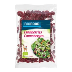 3x Damhert Biofood Cranberries Biologisch 100 gr