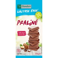 3x Damhert Chocoladereep Praliné Glutenvrij en Lactosevrij 100 gr